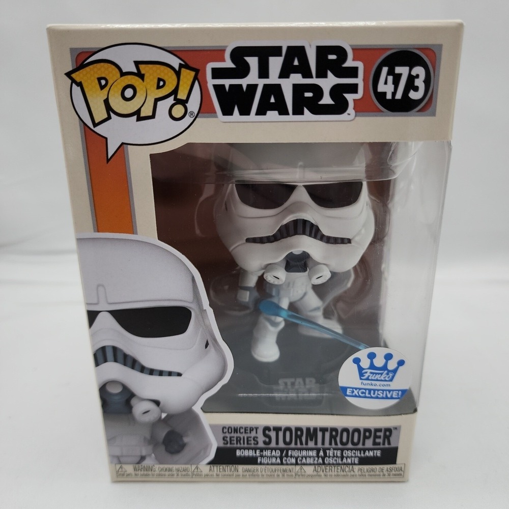 Star Wars Concept‎ Series Stormtrooper Funko Pop 473 Exclusive Bobblehead New